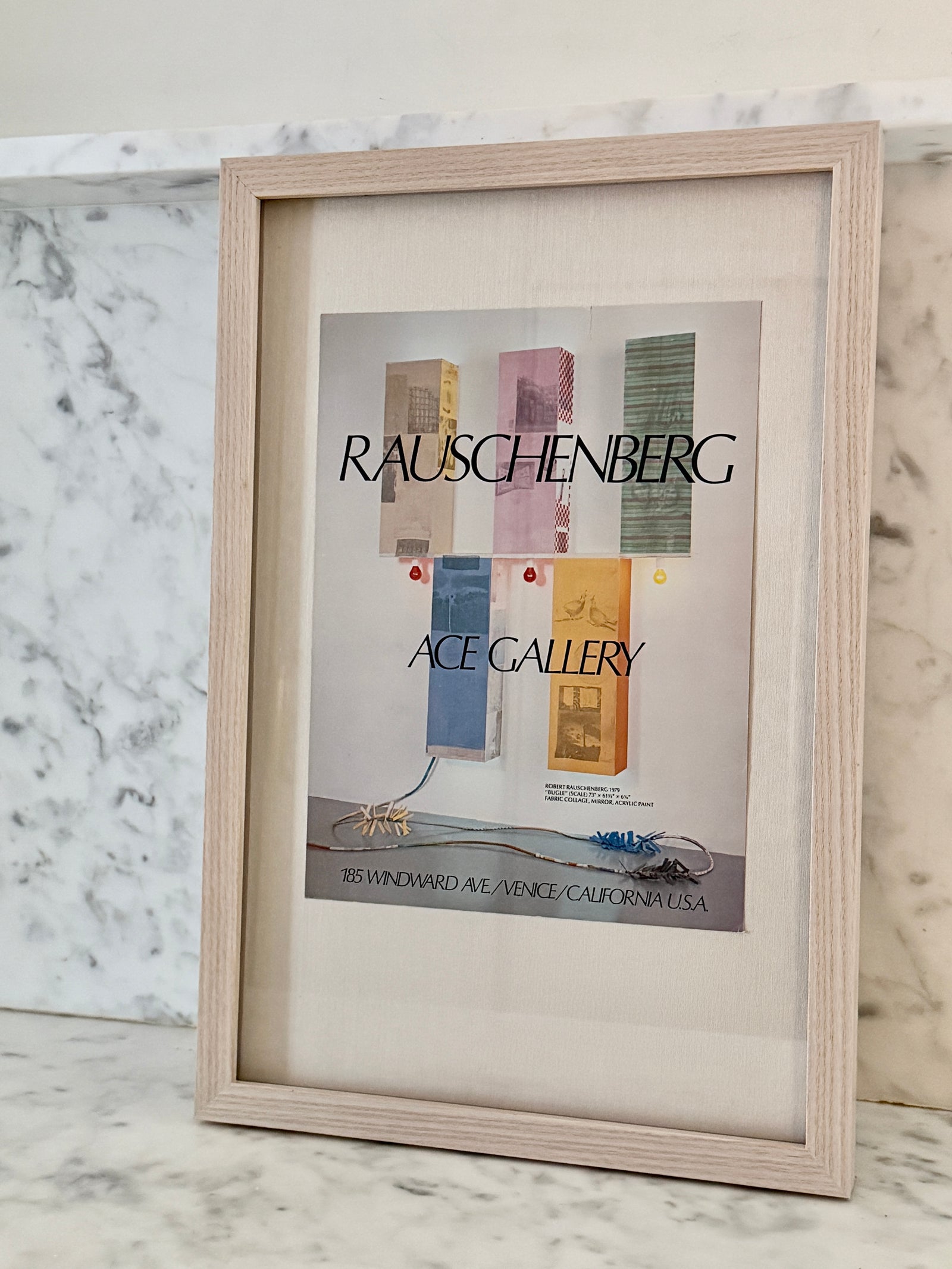Framed Rauschenberg ACE Gallery Exhibition Poster by Found Art-Found Art-Poster Child Prints
