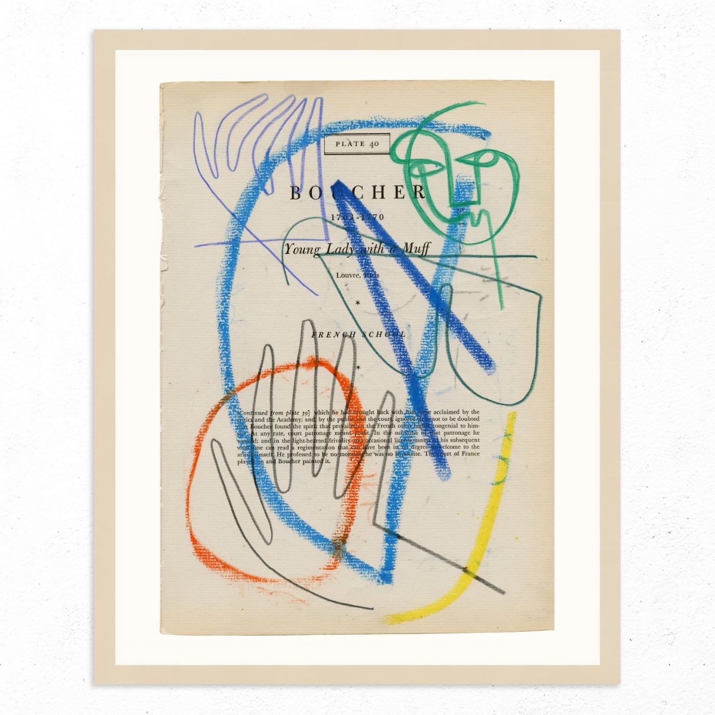 Boucher Plate 40 by Jessalyn Brooks-Original Artwork-Poster Child Prints