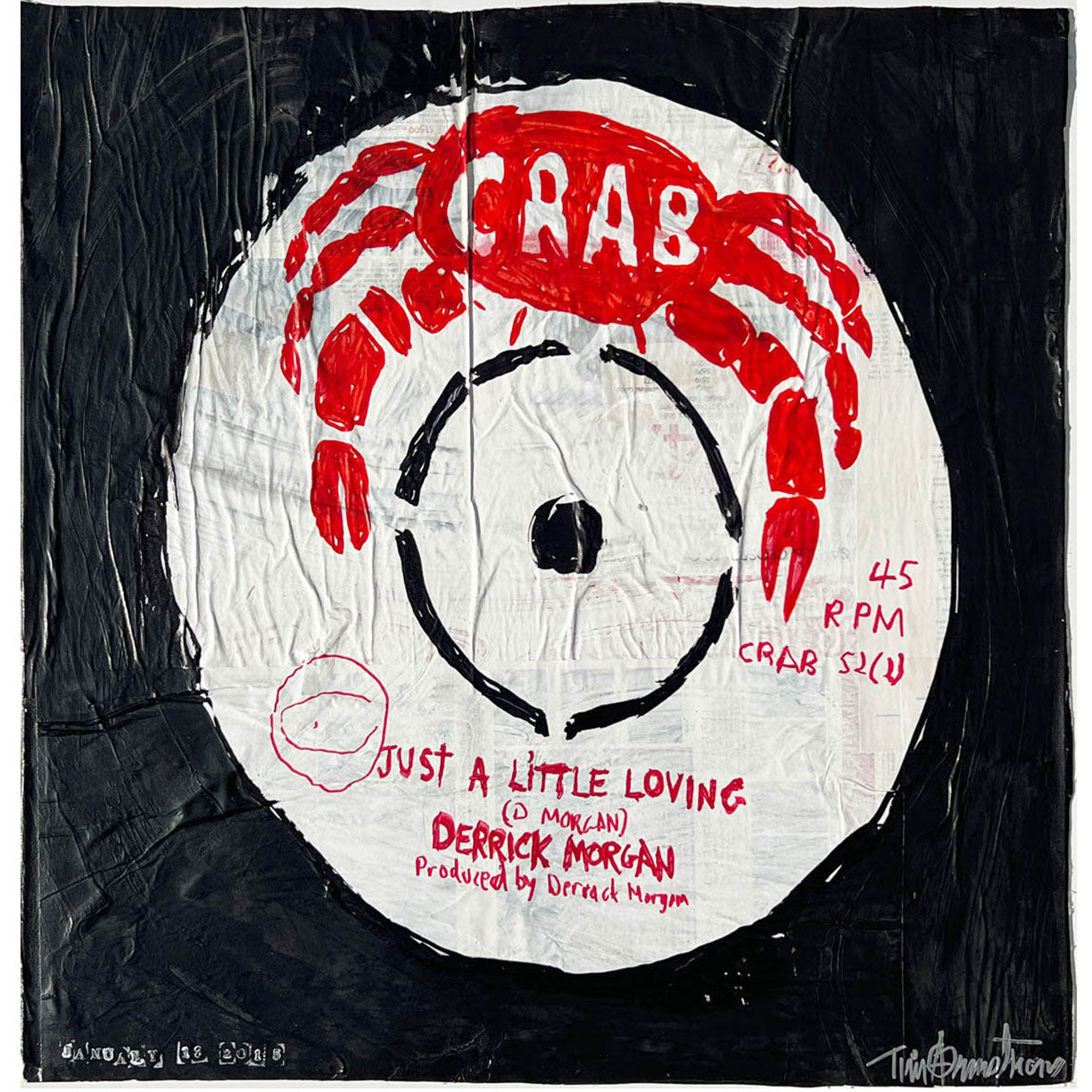 Derrick Morgan Crab 52 by Tim Armstrong-Original Artwork-Poster Child Prints