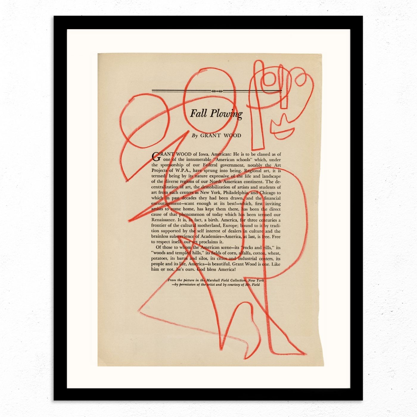 Fall Plowing by Jessalyn Brooks-Original Artwork-Poster Child Prints