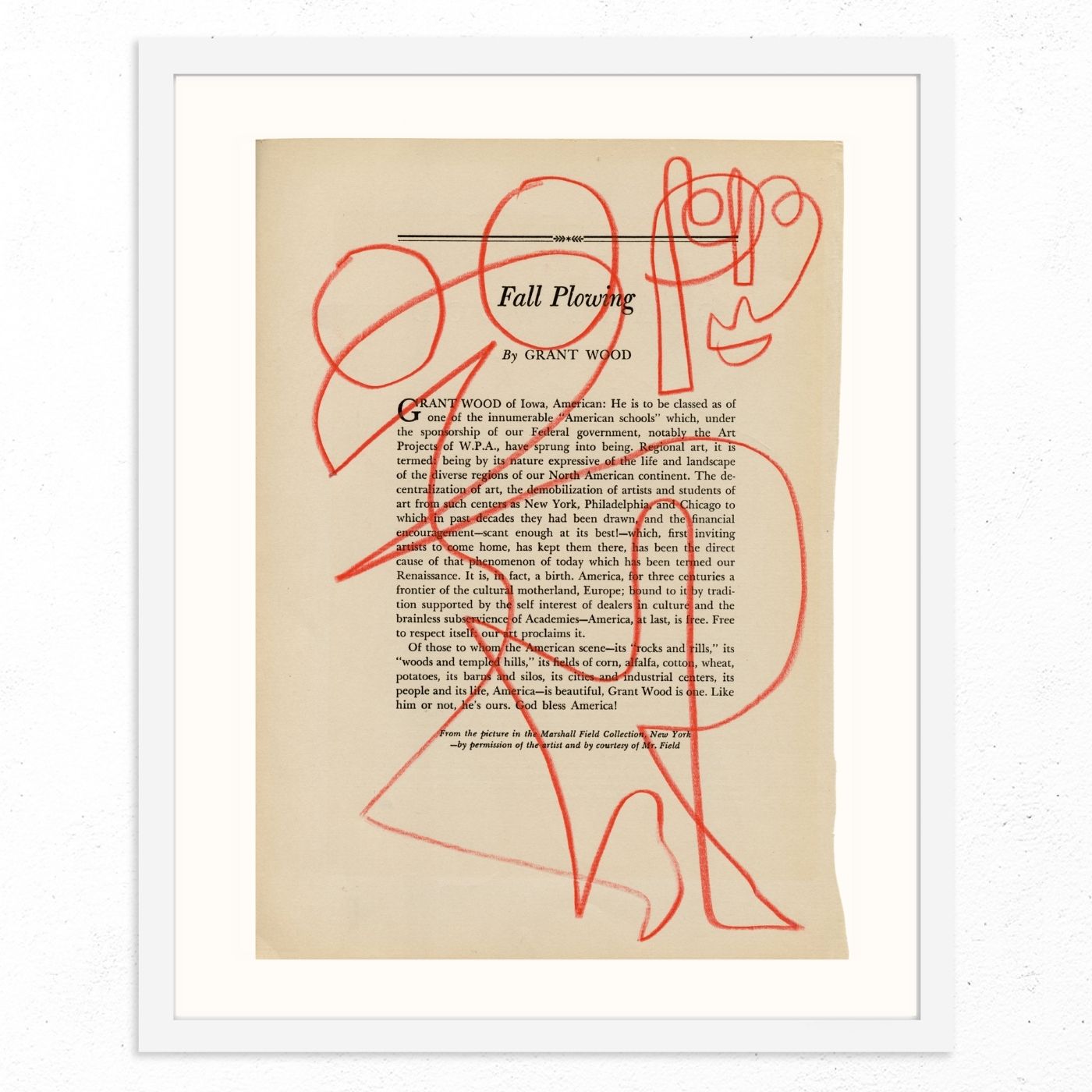 Fall Plowing by Jessalyn Brooks-Original Artwork-Poster Child Prints