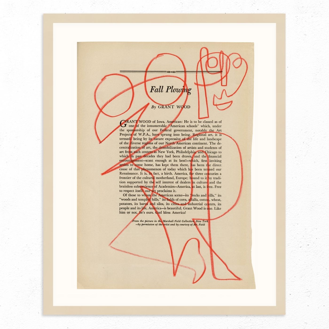 Fall Plowing by Jessalyn Brooks-Original Artwork-Poster Child Prints