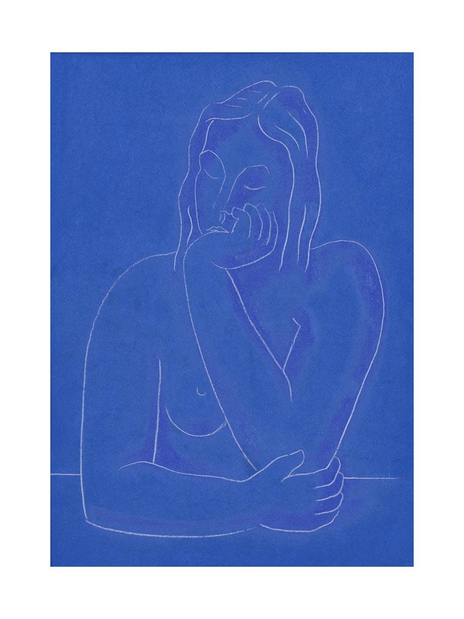 Ochre Figure Study by Collection-Studio Editions-Poster Child Prints