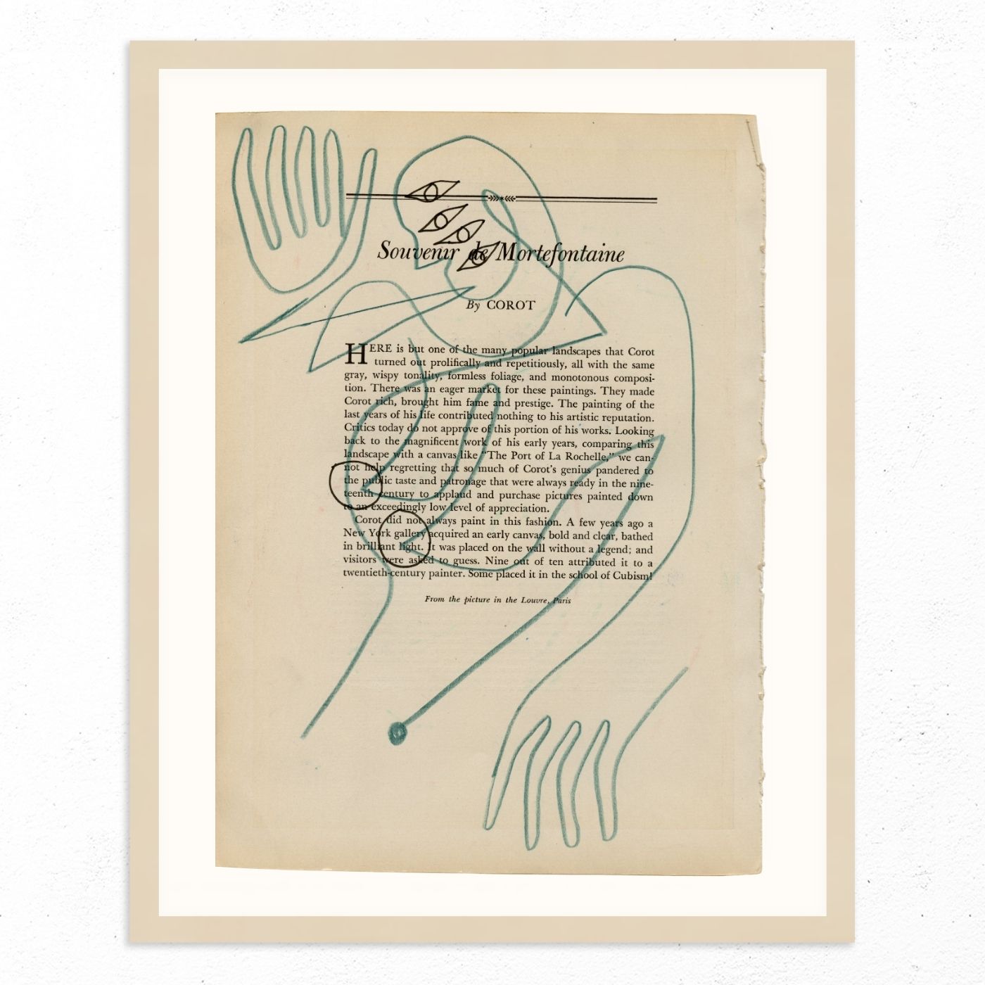 Souvener de Mortefontaine by Jessalyn Brooks-Original Artwork-Poster Child Prints