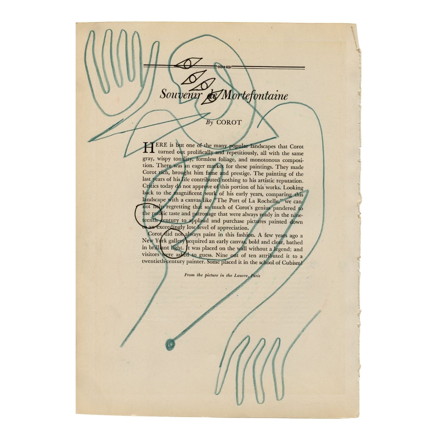 Souvener de Mortefontaine by Jessalyn Brooks-Original Artwork-Poster Child Prints