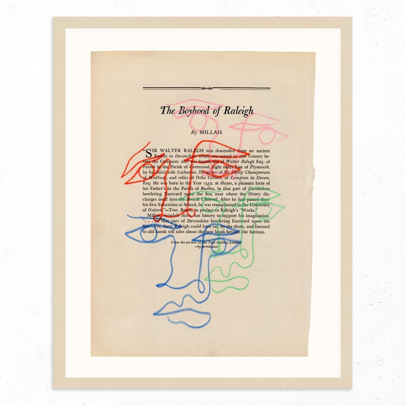 The Boyhood of Raleigh by Jessalyn Brooks-Original Artwork-Poster Child Prints