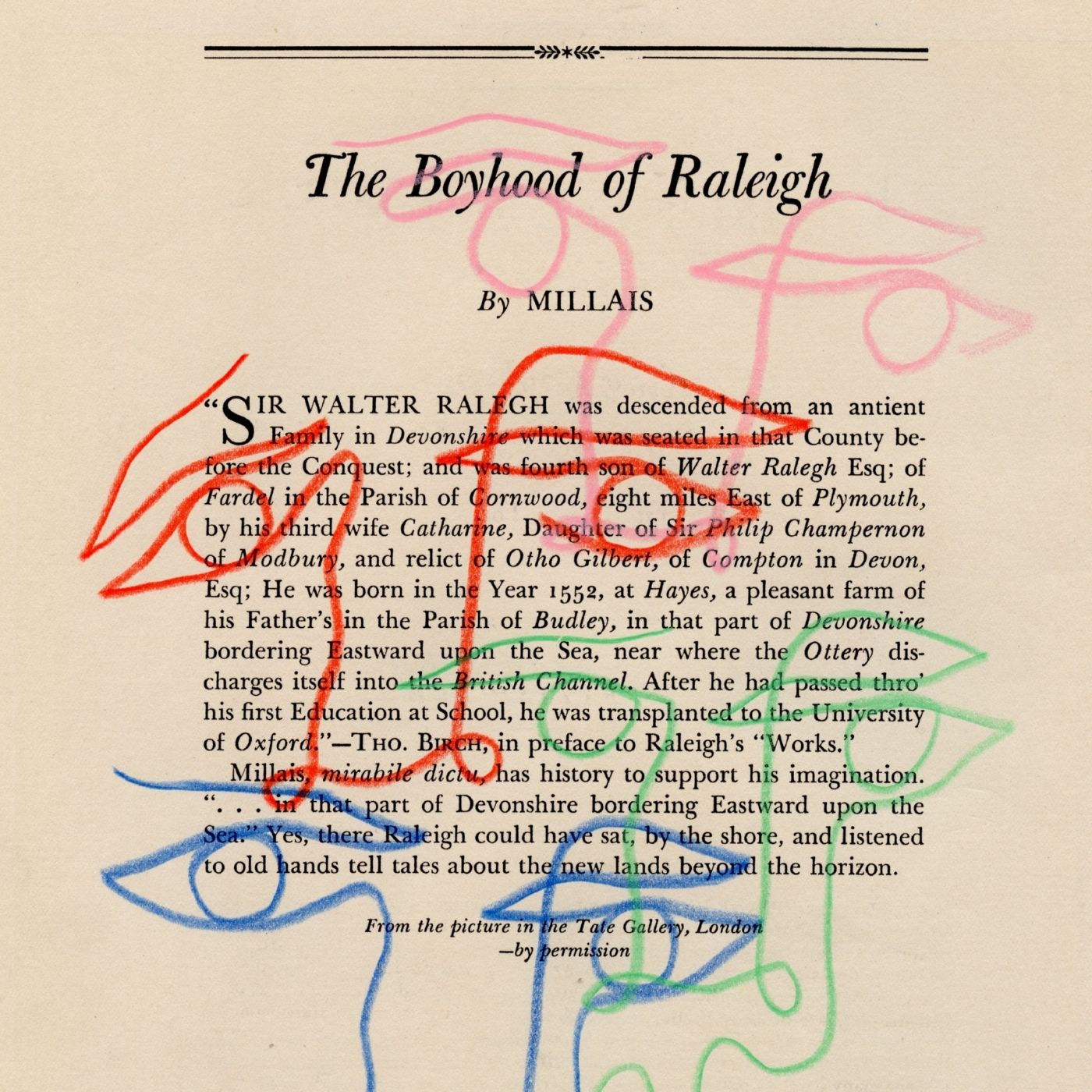 The Boyhood of Raleigh by Jessalyn Brooks-Original Artwork-Poster Child Prints