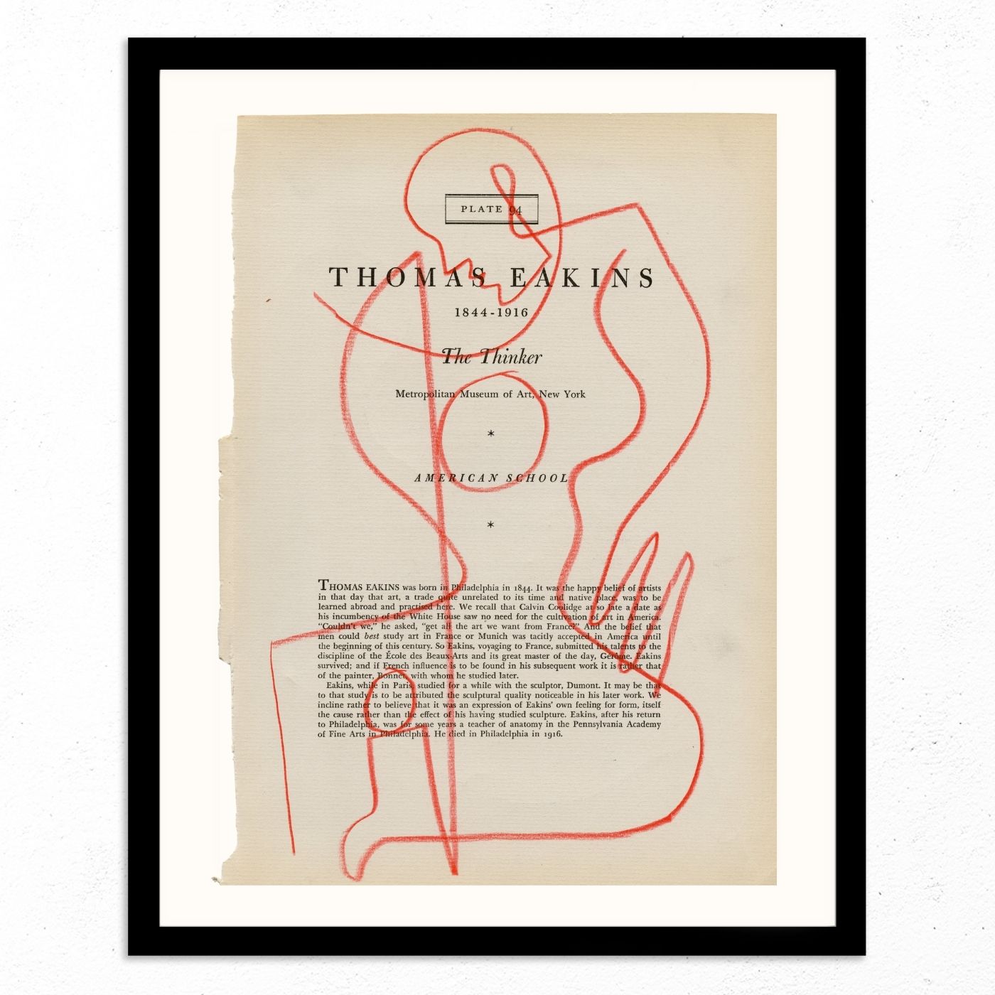 Thomas Eakins by Jessalyn Brooks-Original Artwork-Poster Child Prints