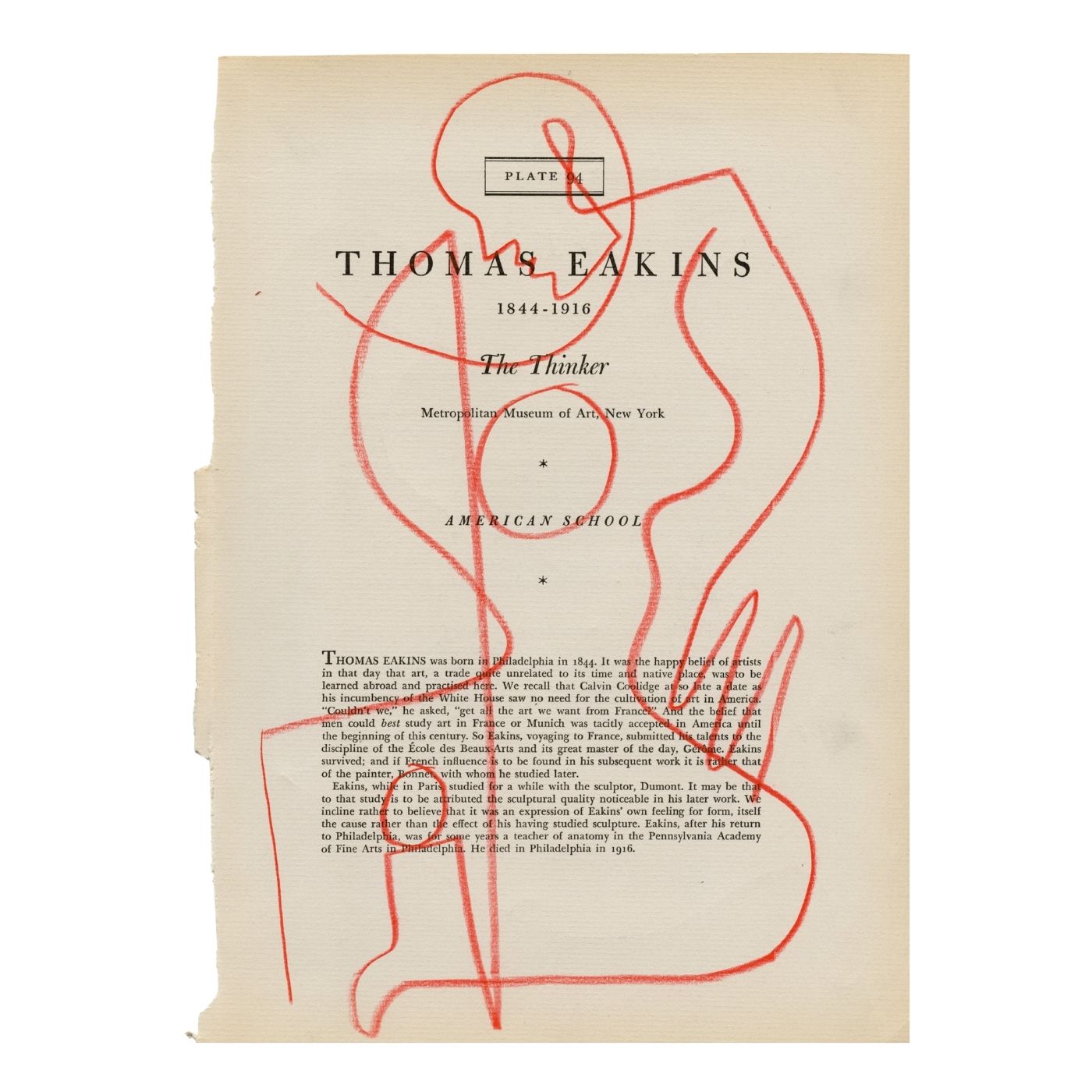 Thomas Eakins by Jessalyn Brooks-Original Artwork-Poster Child Prints