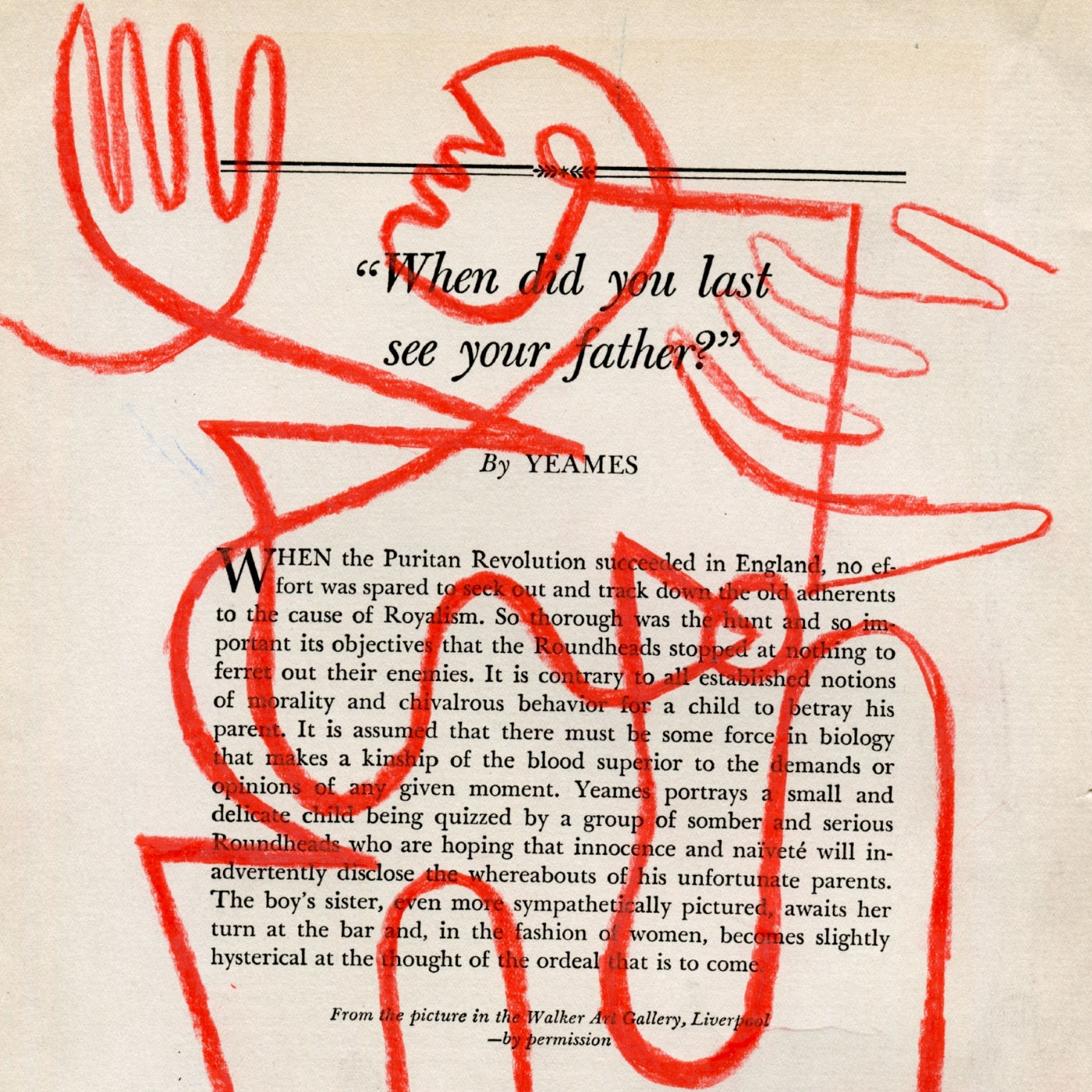 When did you last see your father by Jessalyn Brooks-Original Artwork-Poster Child Prints