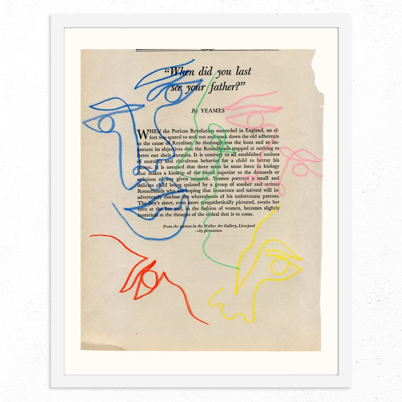 When did you last see your father 2 by Jessalyn Brooks-Original Artwork-Poster Child Prints