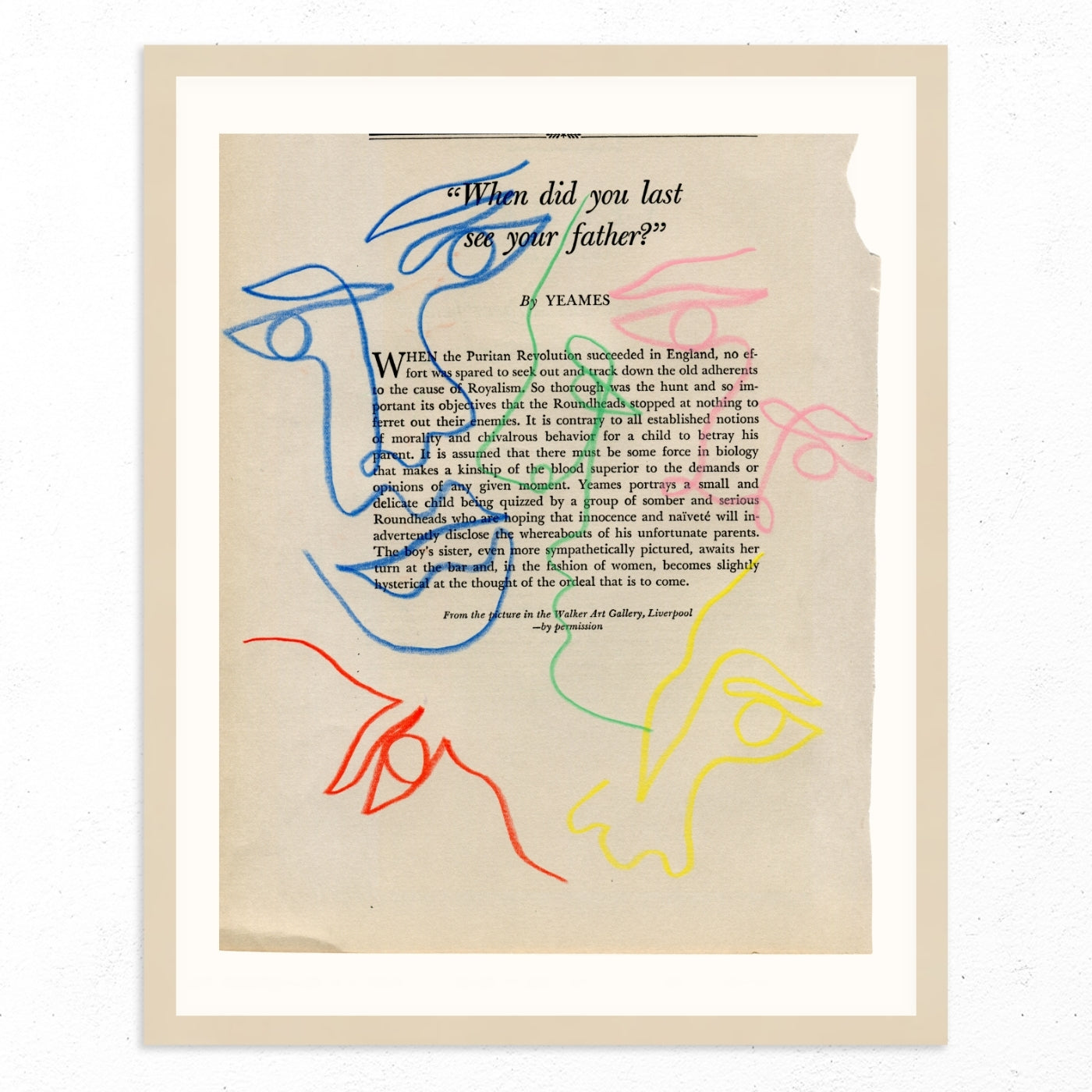 When did you last see your father 2 by Jessalyn Brooks-Original Artwork-Poster Child Prints