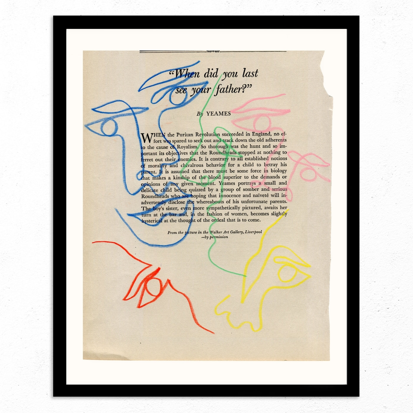 When did you last see your father 2 by Jessalyn Brooks-Original Artwork-Poster Child Prints