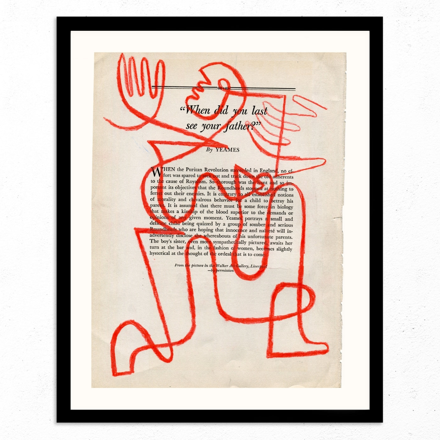 When did you last see your father by Jessalyn Brooks-Original Artwork-Poster Child Prints