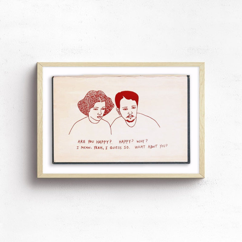 Are You Happy? by Albert Reyes | Original Artwork | Poster Child Prints