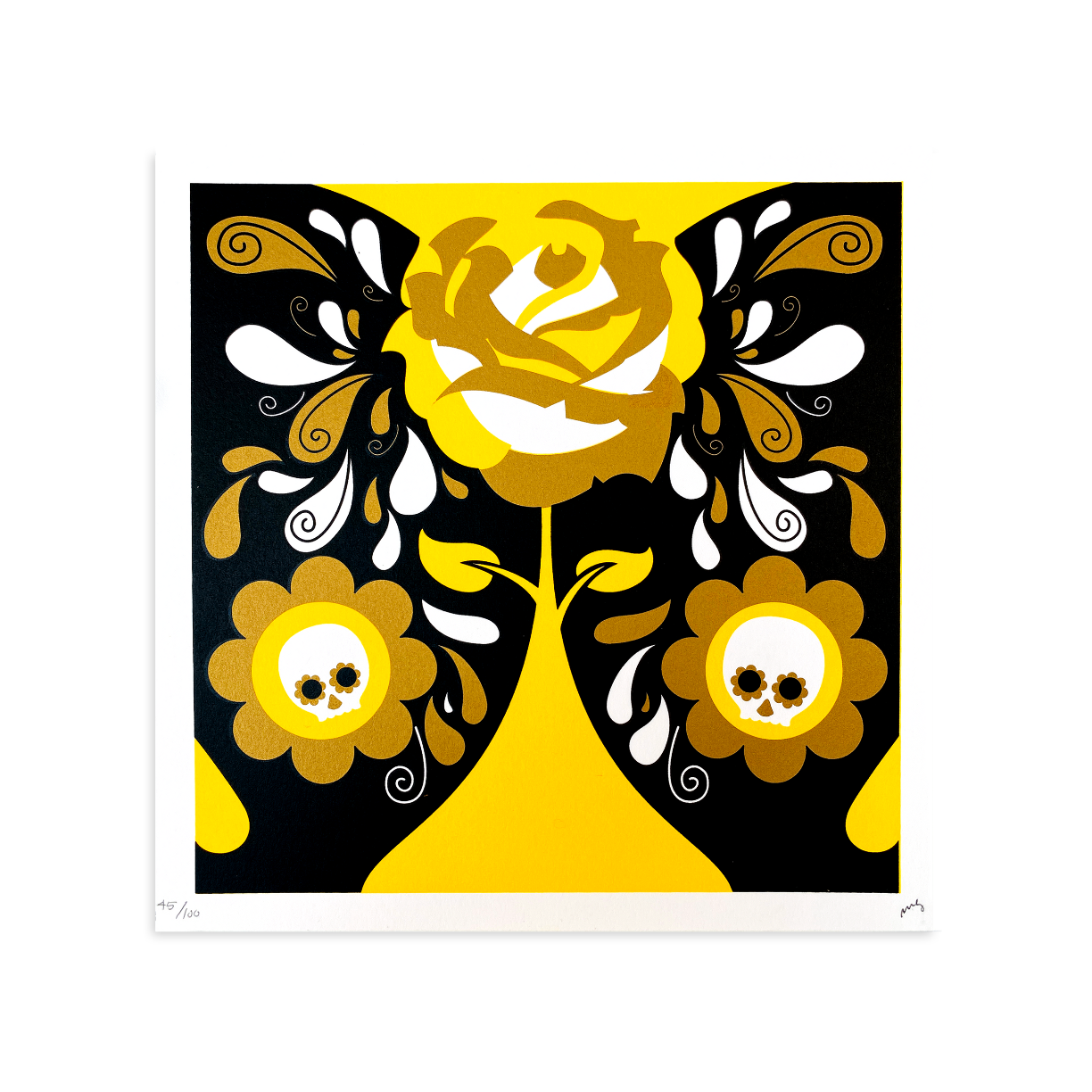 Gold Flowers by Matt Goldman-Archive-Poster Child Prints