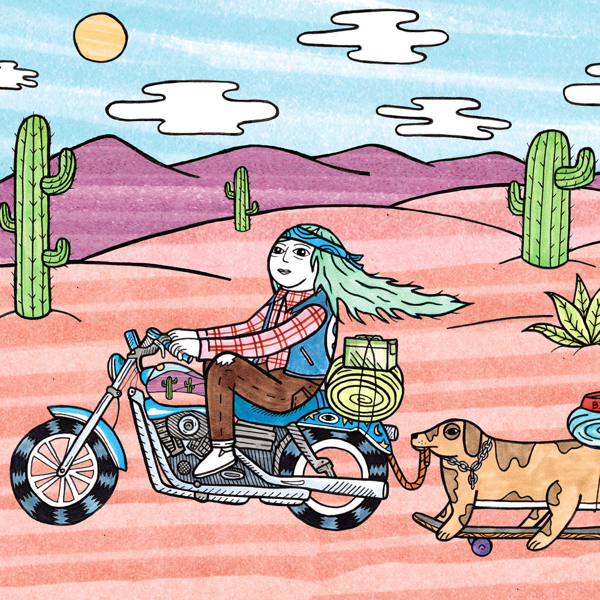 On the Magical Bike Adventure... by Michael C. Hsiung | Print | Poster Child Prints