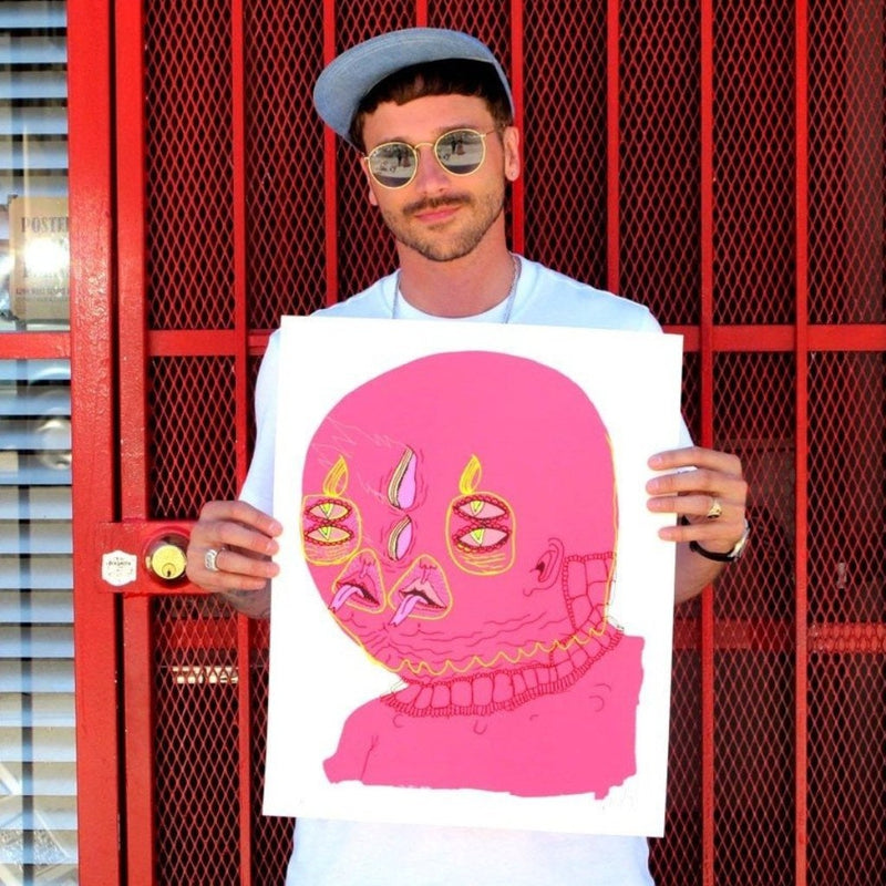 Untitled (Pink Head) by John Gourley | Archive | Poster Child Prints