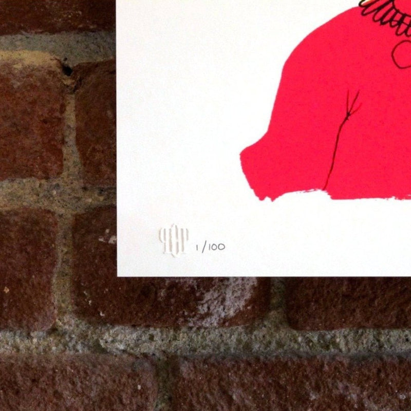 Untitled (Pink Head) by John Gourley | Archive | Poster Child Prints