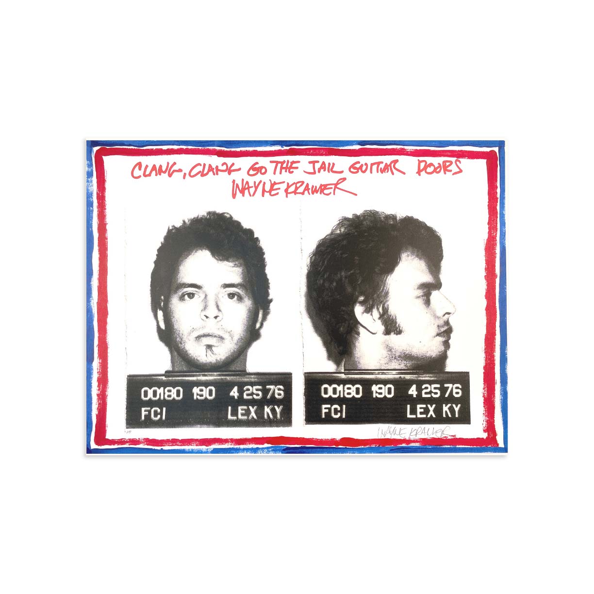 Wayne Kramer Mugshot, Artist Edition 1 by Wayne Kramer-Artist Edition-Poster Child Prints