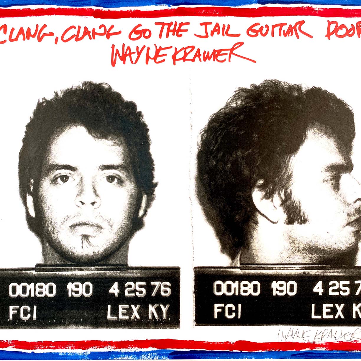 Wayne Kramer Mugshot, Artist Edition 1 by Wayne Kramer-Artist Edition-Poster Child Prints