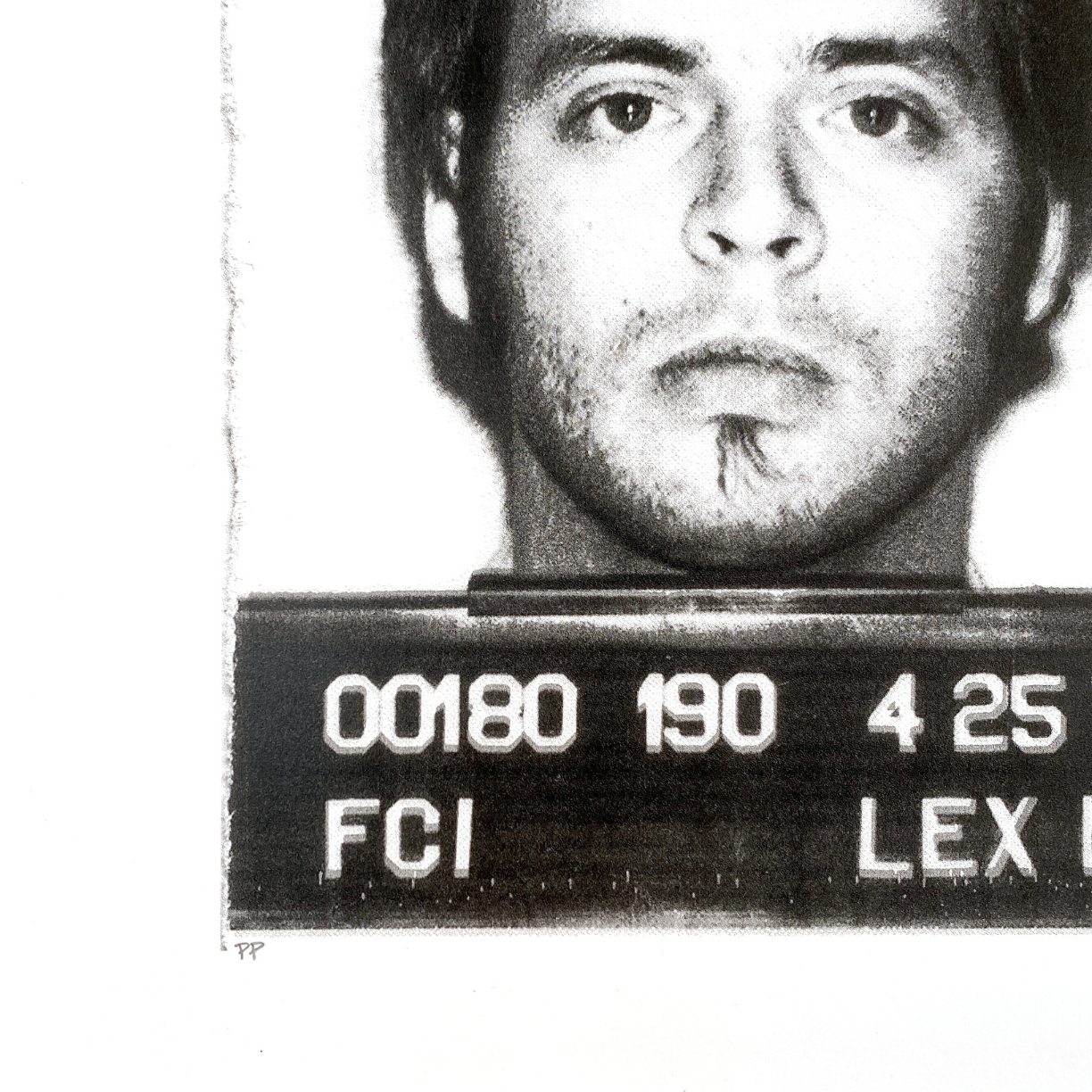 Wayne Kramer Mugshot by Wayne Kramer-Screen Print-Poster Child Prints