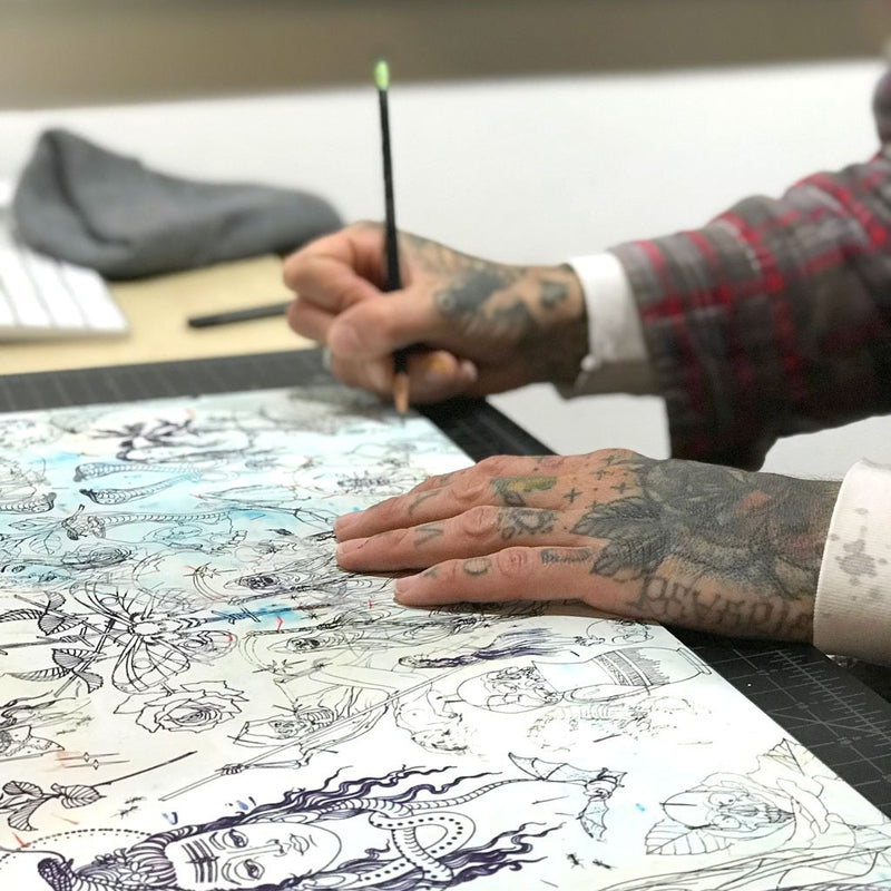 Tattoo Stencils by Nathan Kostechko | Print | Poster Child Prints