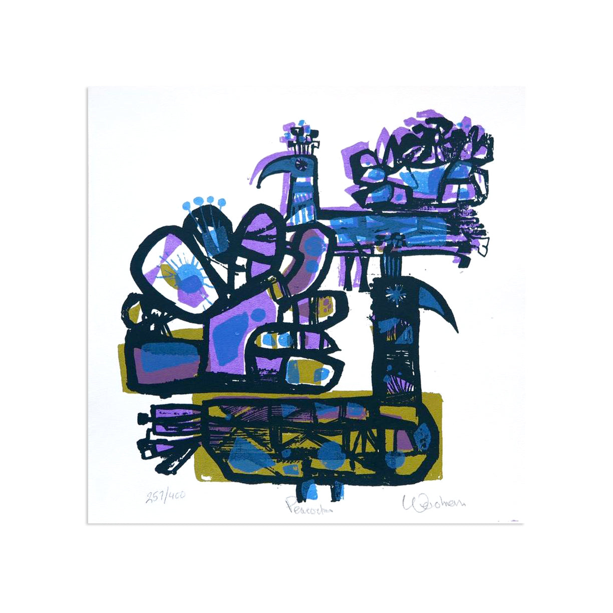 Peacocks, Purple by David Weidman | Print | Poster Child Prints