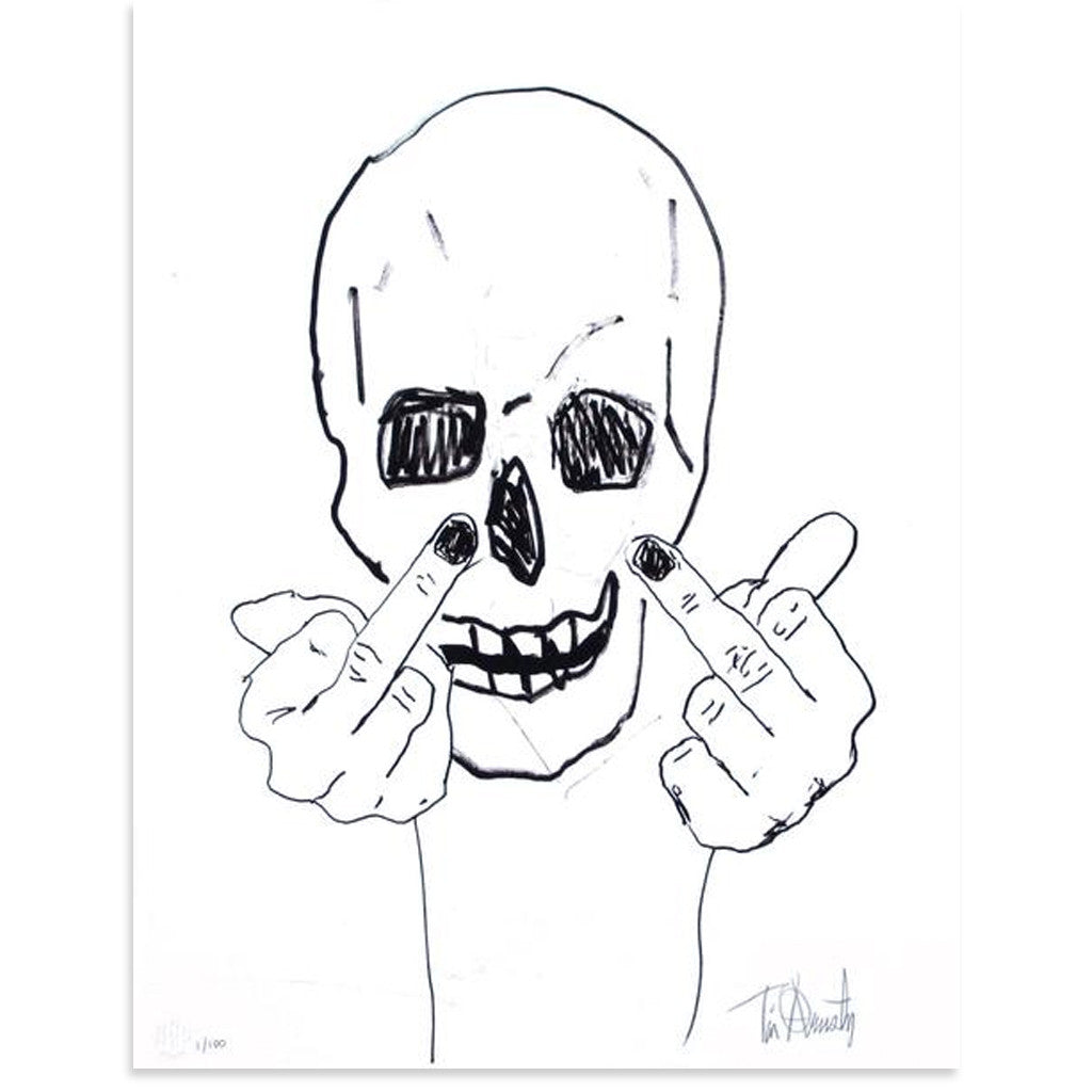 Skullman Flip Off by Tim Armstrong | Archive | Poster Child Prints