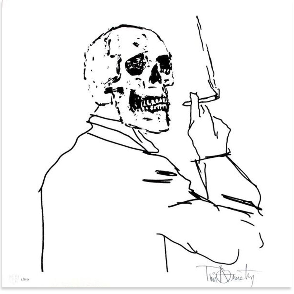 Skullman Smoking by Tim Armstrong | Archive | Poster Child Prints