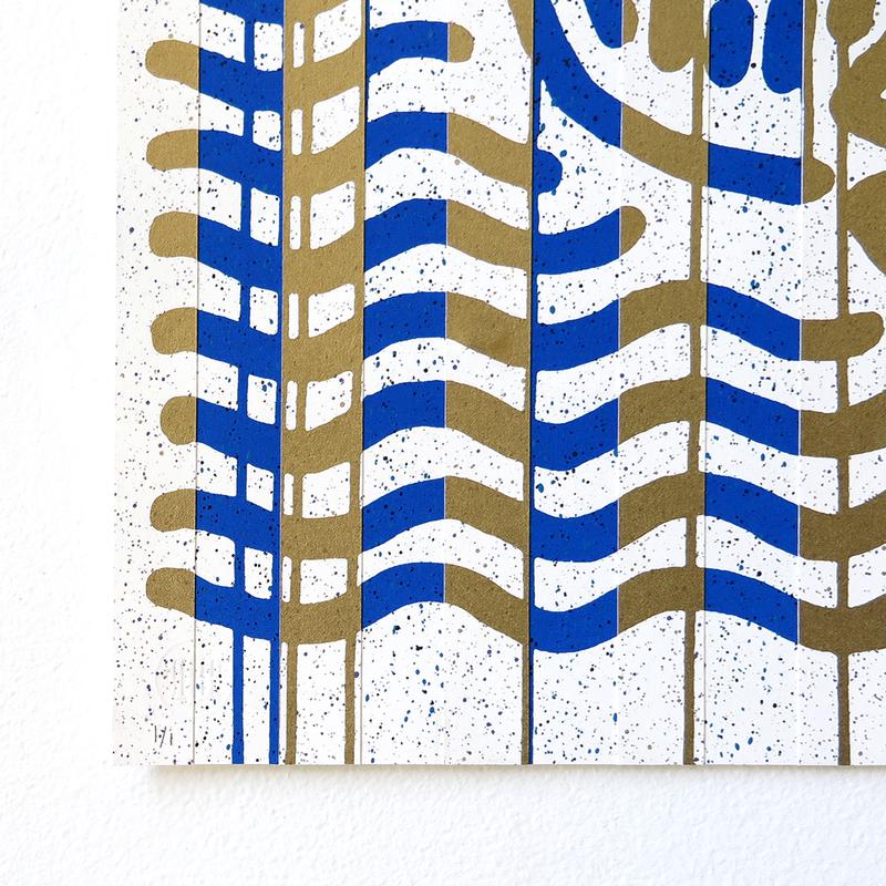 MOP Blue & Gold AE/1 by Skullphone | Artist Edition | Poster Child Prints