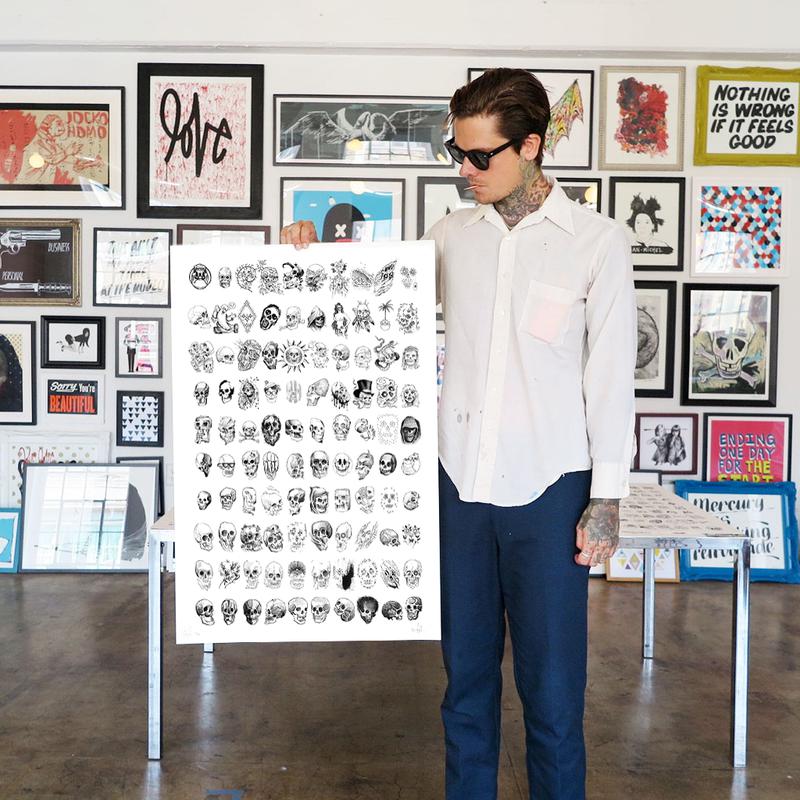 100 Skulls by Nathan Kostechko | Archive | Poster Child Prints