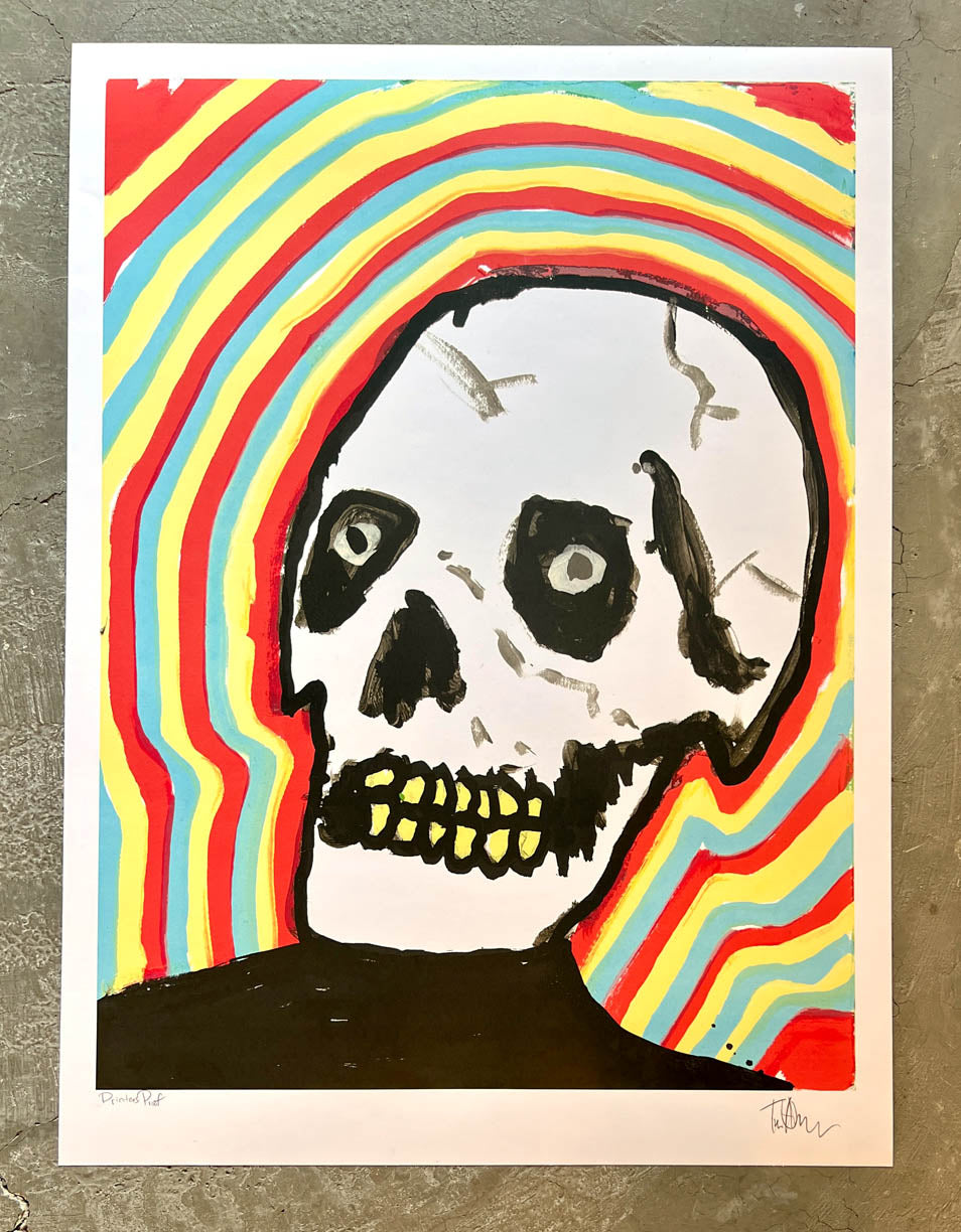 Holiday Skull - Printers Proof 02 by Tim Armstrong - Vault Sale-Tim Armstrong - Vault Sale-Poster Child Prints