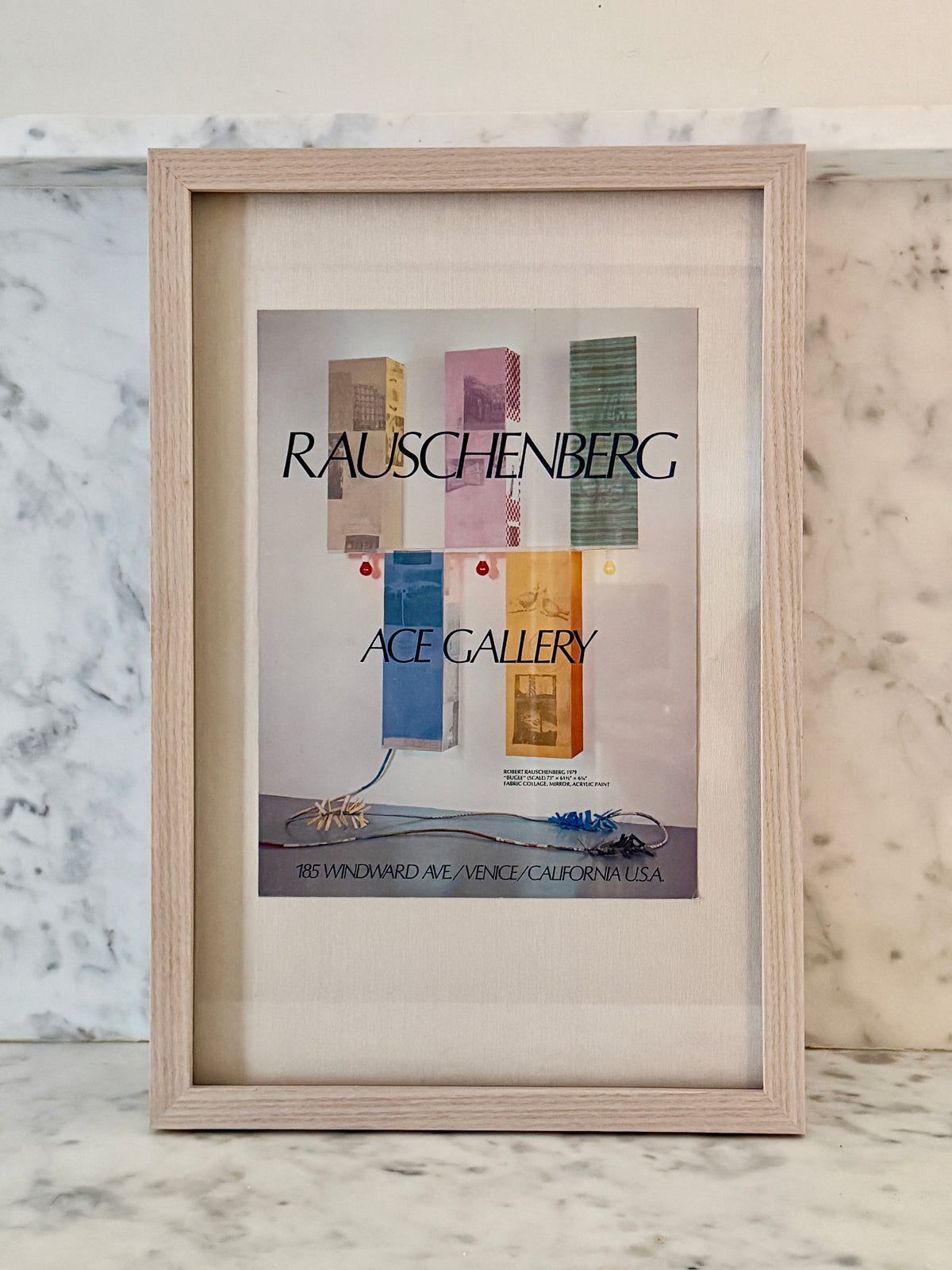 Framed Rauschenberg ACE Gallery Exhibition Poster by Found Art-Found Art-Poster Child Prints
