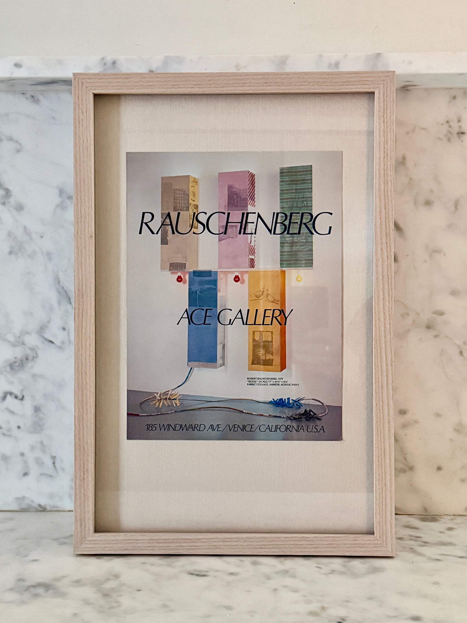 Framed Rauschenberg ACE Gallery Exhibition Poster by Found Art-Found Art-Poster Child Prints