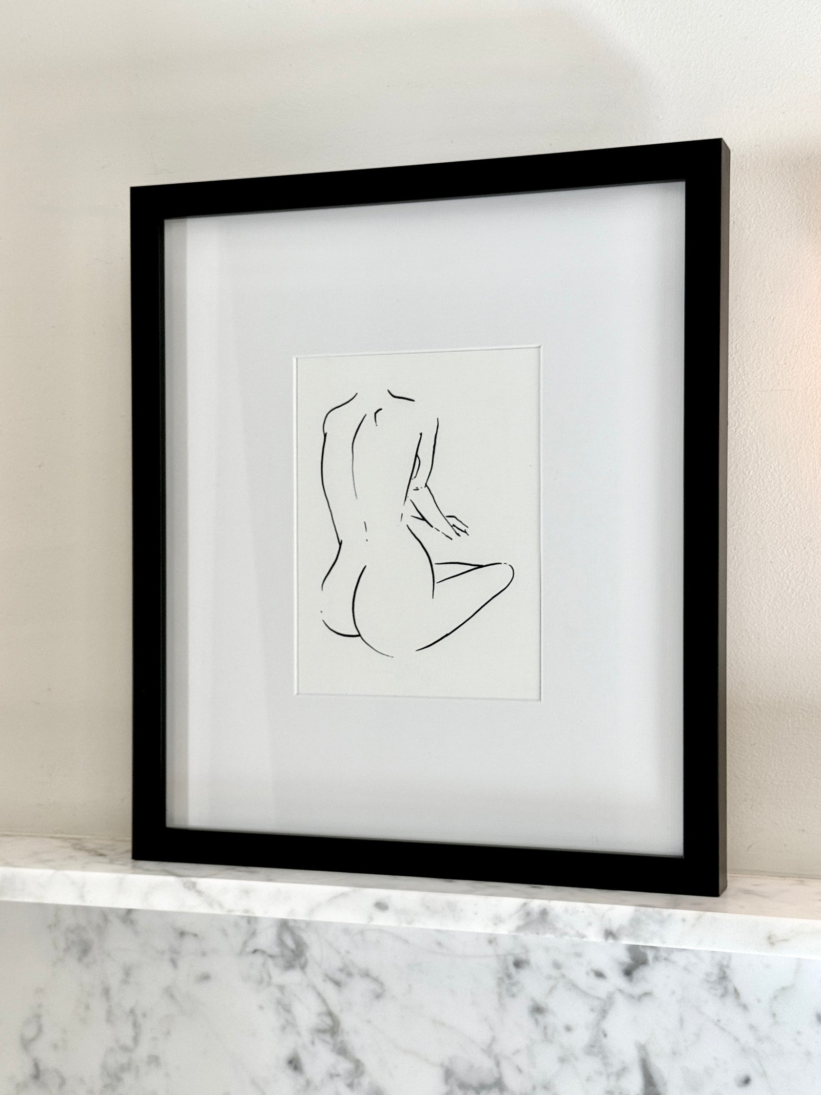 Nude Seated, Framed by Jimmy Thompson-Artist Limited Editions-Poster Child Prints