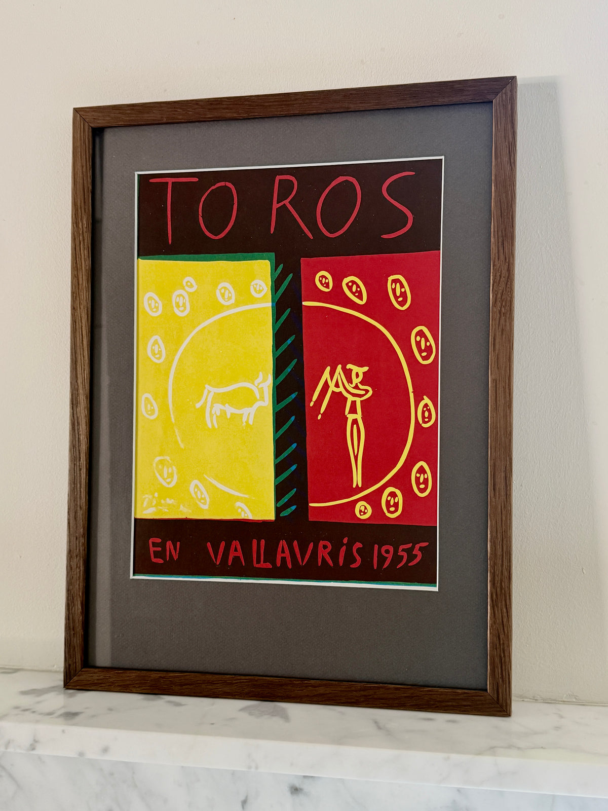Toros en Vallauris 1955 by Found Art-Found Art-Poster Child Prints