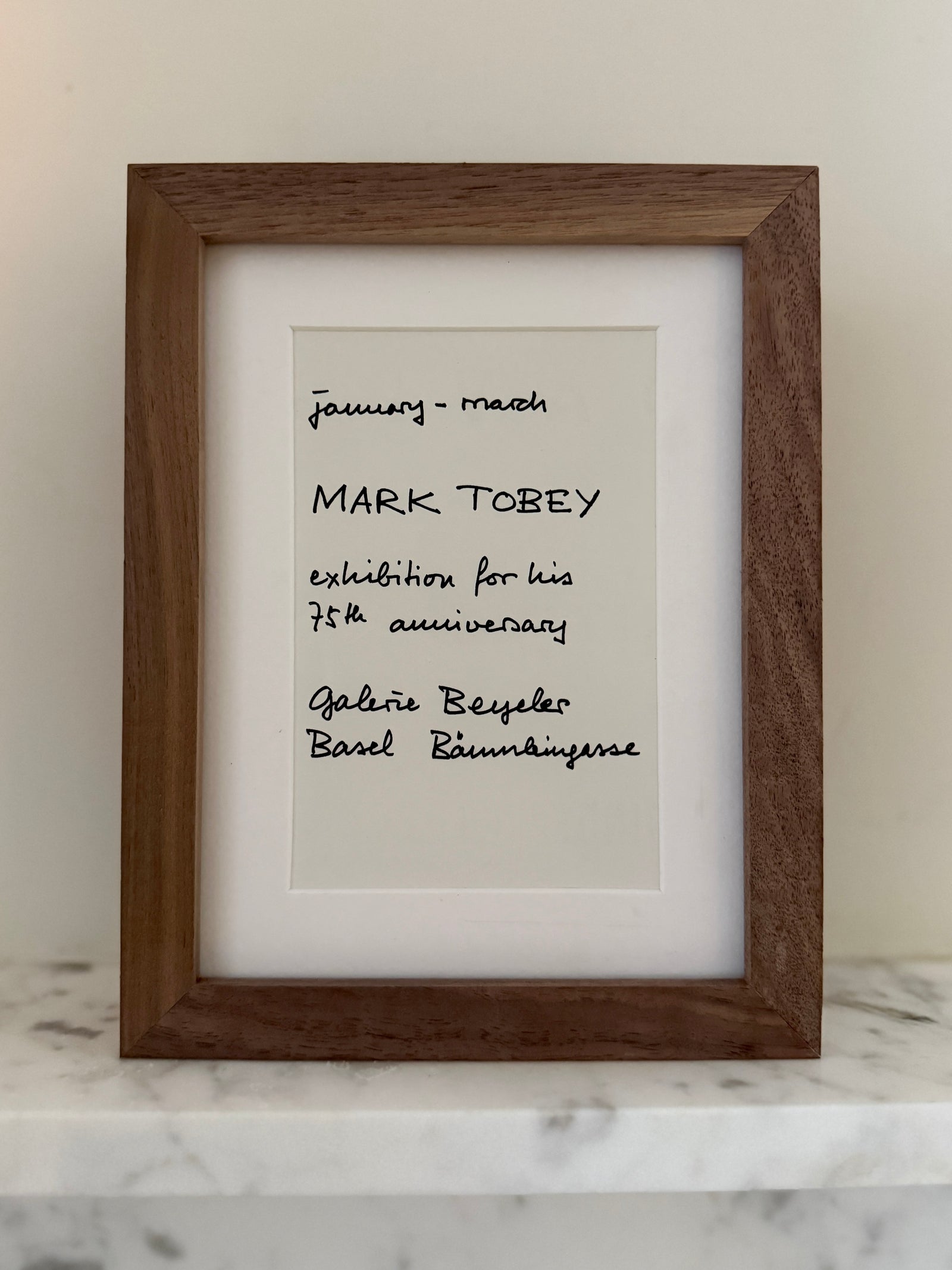 Mark Tobey – Exhibition Card by Found Art-Found Art-Poster Child Prints
