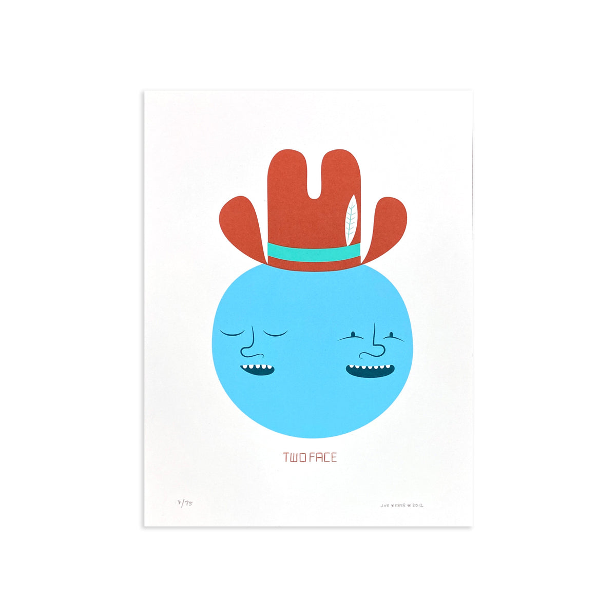 Two Face by Jim Houser | Screen Print | Poster Child Prints