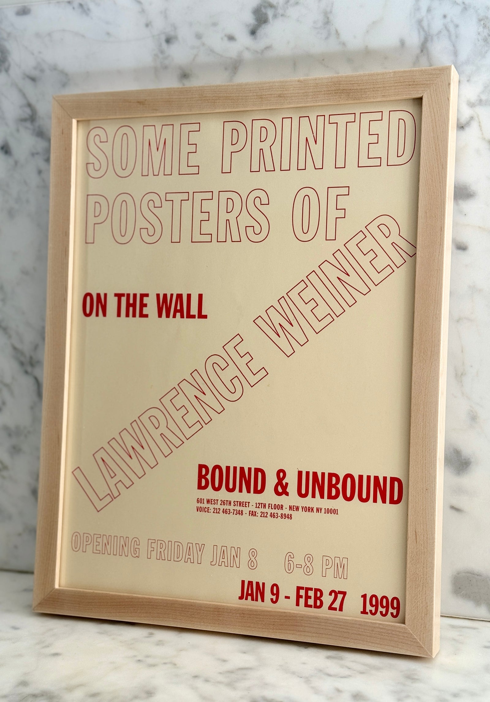 Lawrence Weiner Bound and Unbound by Found Art-Found Art-Poster Child Prints