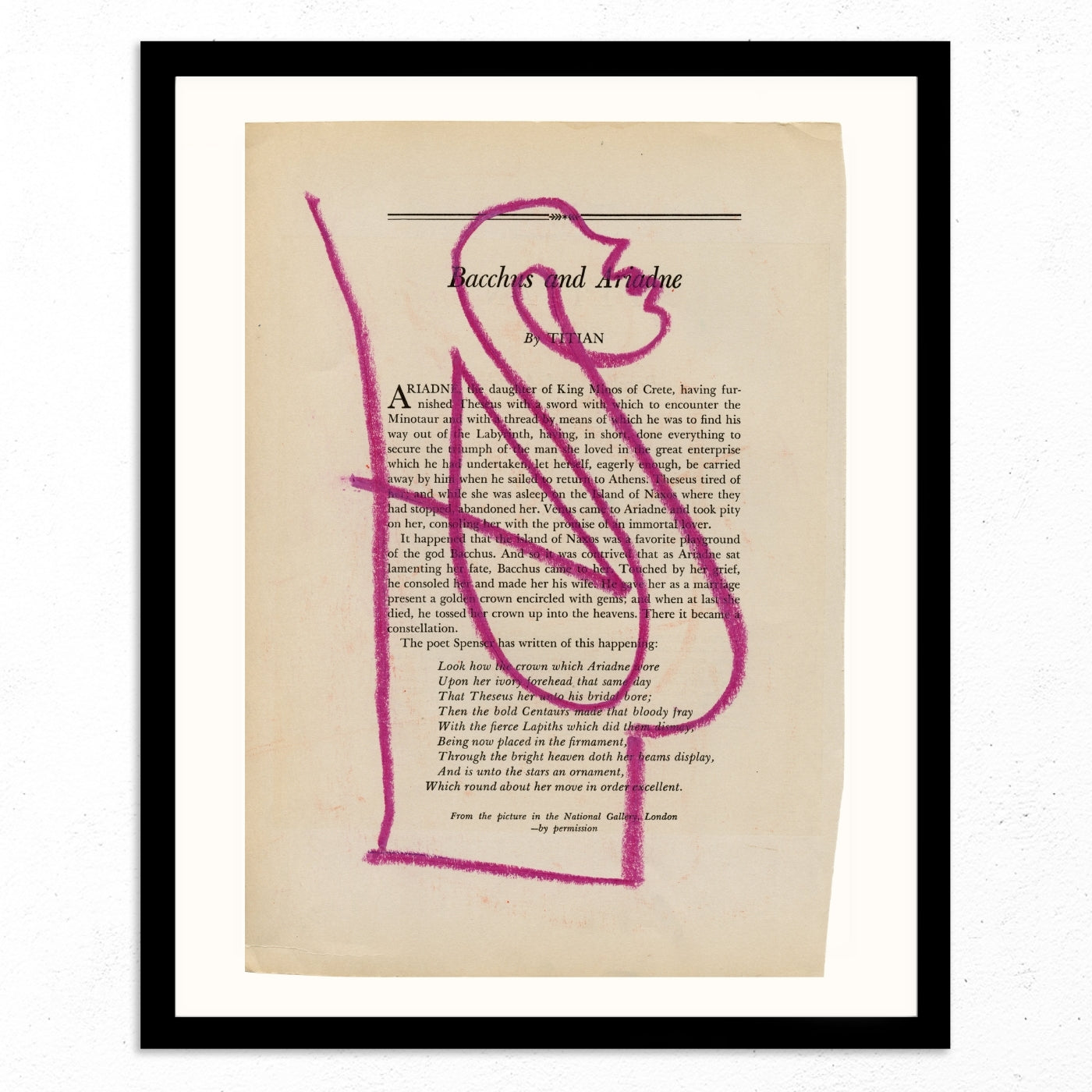 Bacchus and Ariadne by Jessalyn Brooks-Original Artwork-Poster Child Prints