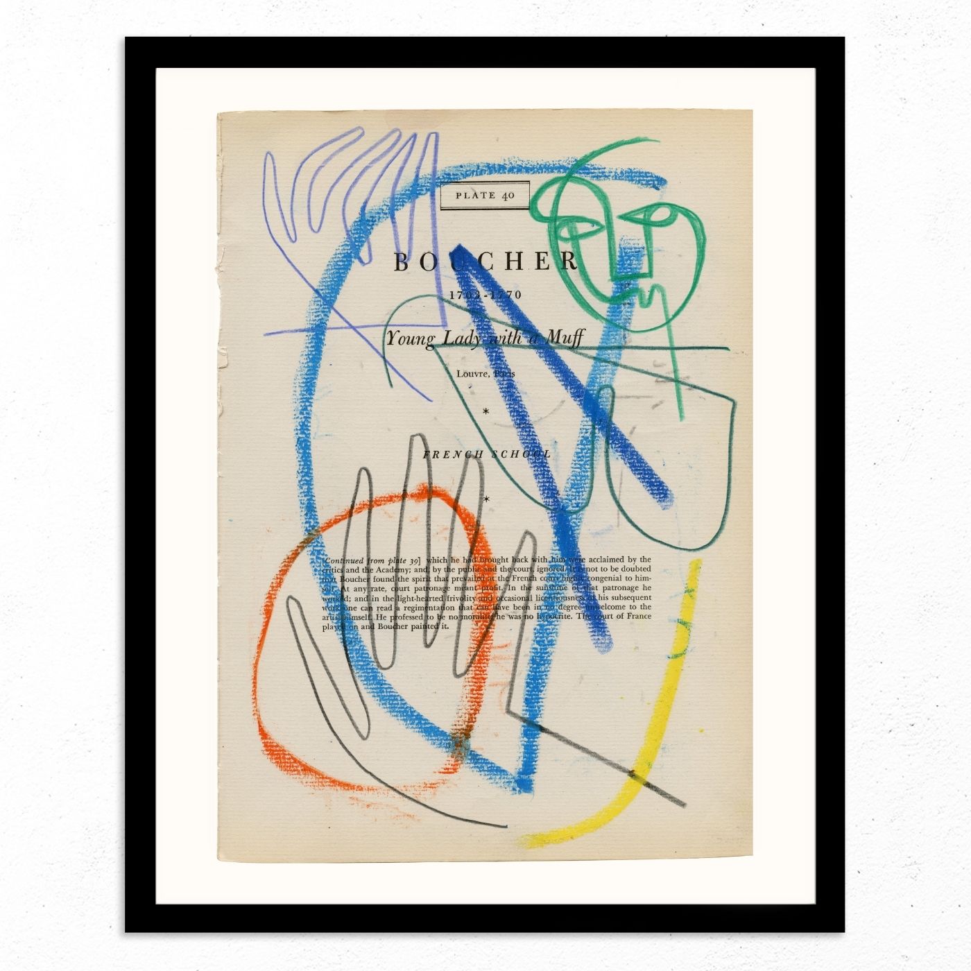 Boucher Plate 40 by Jessalyn Brooks-Original Artwork-Poster Child Prints