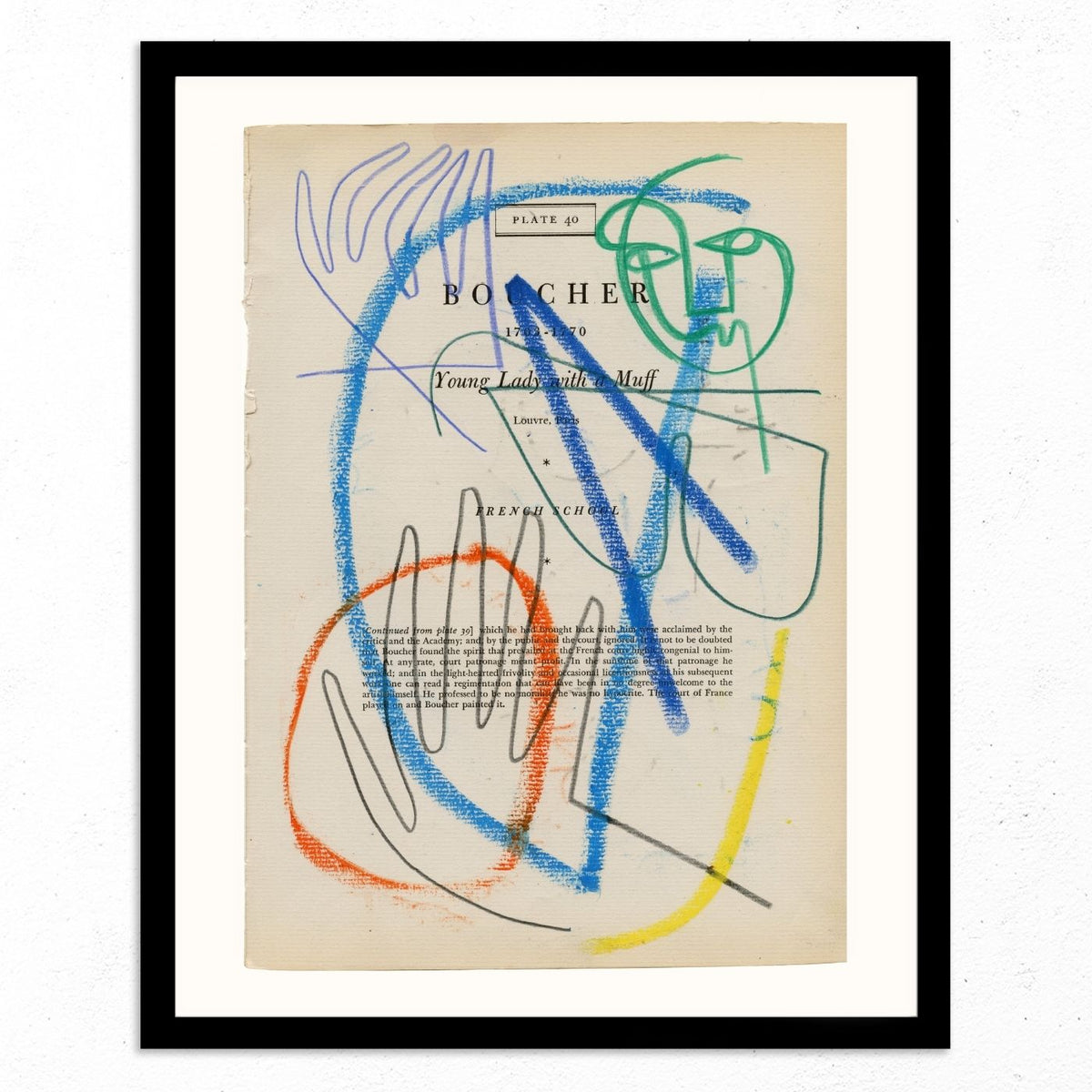 Boucher Plate 40 by Jessalyn Brooks-Original Artwork-Poster Child Prints