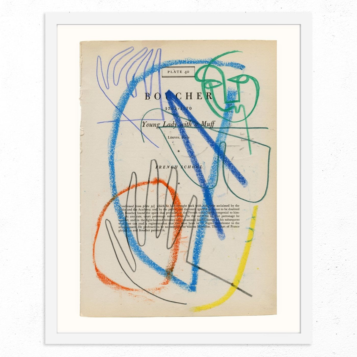 Boucher Plate 40 by Jessalyn Brooks-Original Artwork-Poster Child Prints