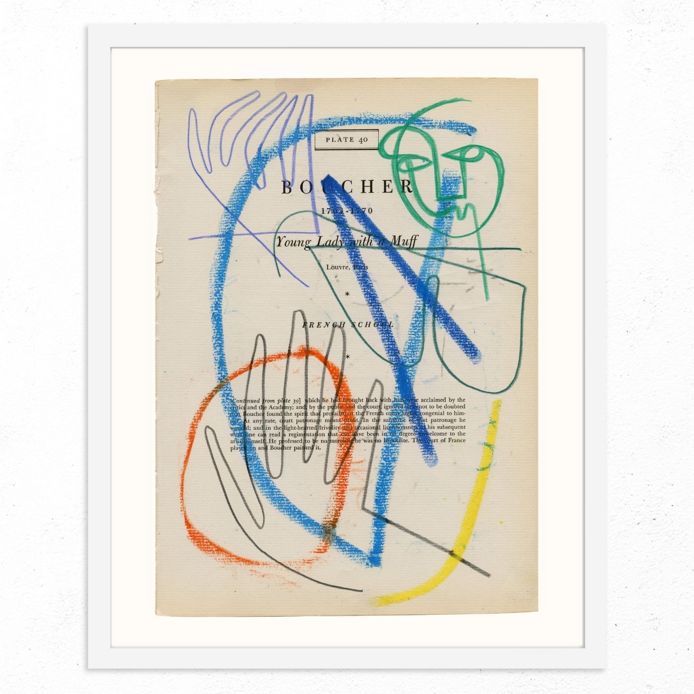 Boucher Plate 40 by Jessalyn Brooks-Original Artwork-Poster Child Prints