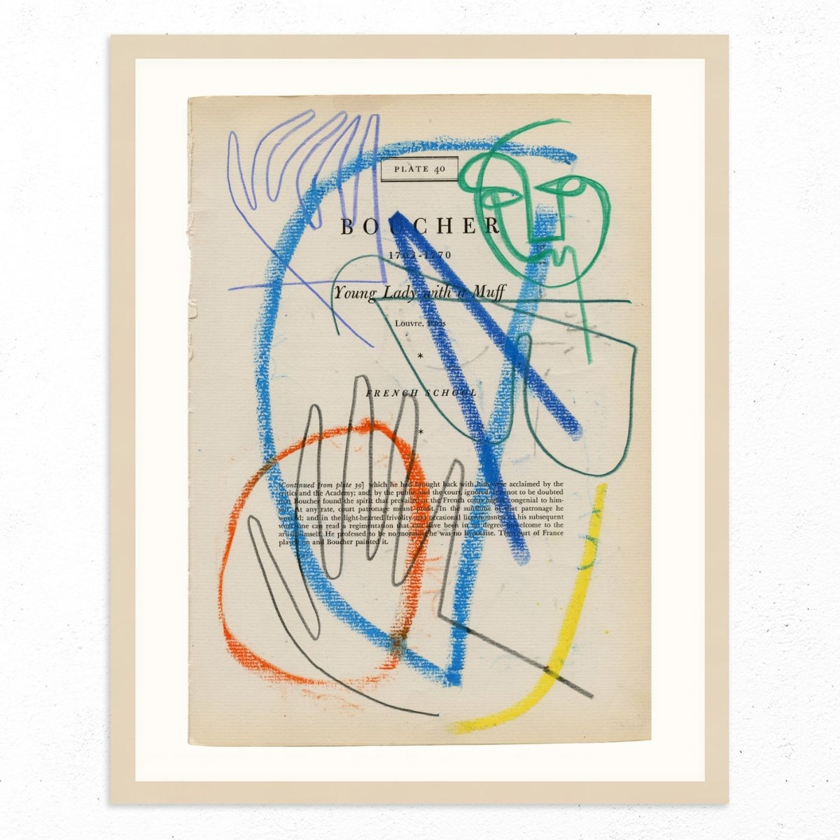 Boucher Plate 40 by Jessalyn Brooks-Original Artwork-Poster Child Prints
