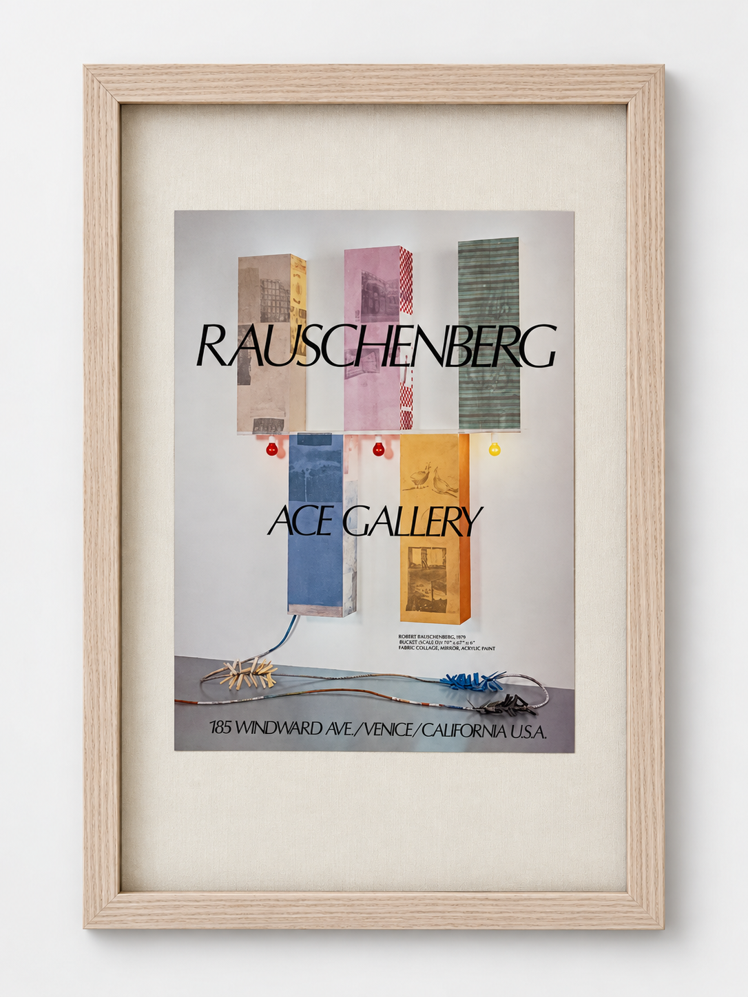 Framed Rauschenberg ACE Gallery Exhibition Poster by Found Art-Found Art-Poster Child Prints