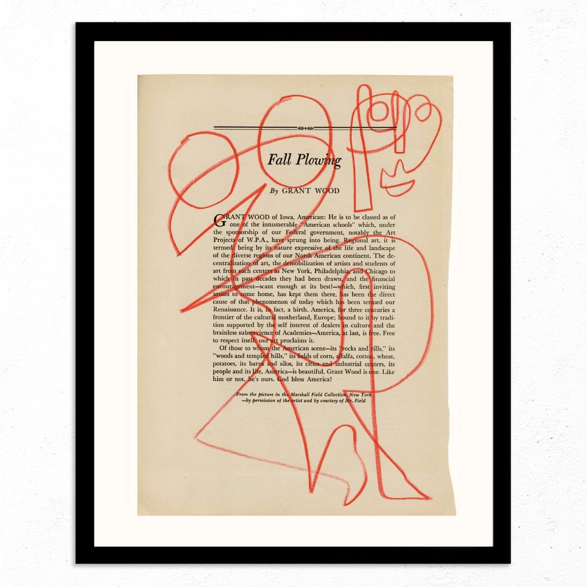 Fall Plowing by Jessalyn Brooks-Original Artwork-Poster Child Prints