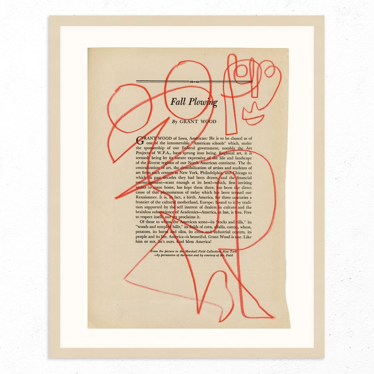 Fall Plowing by Jessalyn Brooks-Original Artwork-Poster Child Prints
