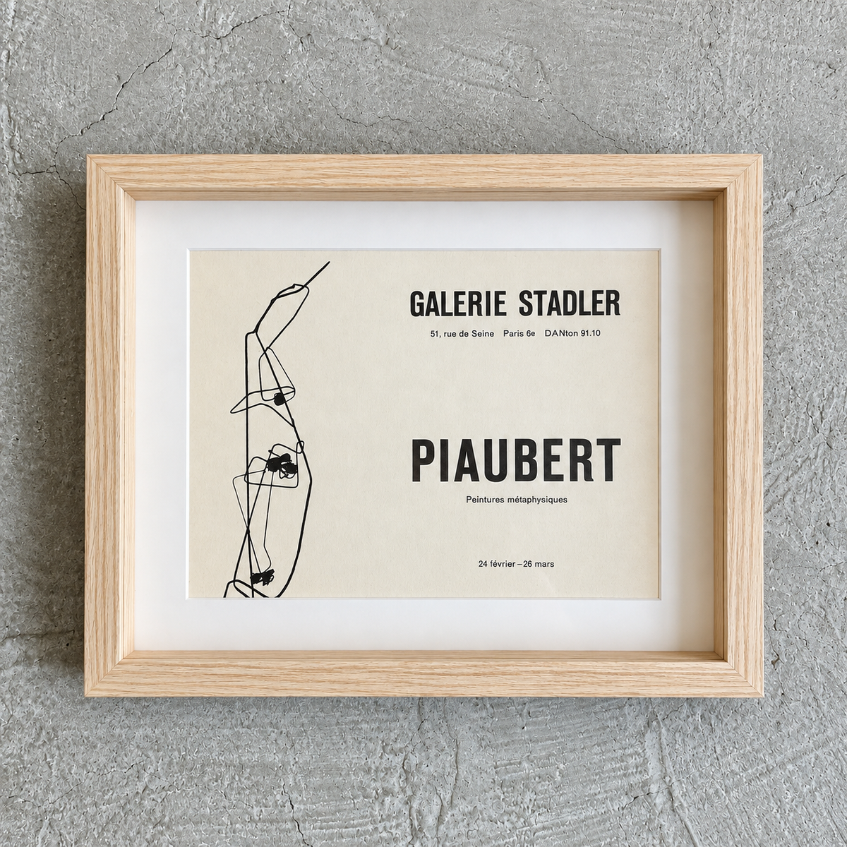 Piaubert – Galerie Stadler  Exhibition Ad